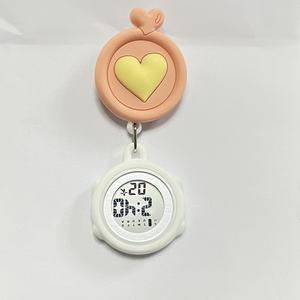 低MOQの卸売、カスタマイズ可能なデジタルナースウォッチ、アラーム付き、3気圧防水、カラフルなシリコン製ドクターフォブ - Product Image 5