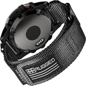 Bracelet de montre <span class=keywords><strong>Garmin</strong></span> compatible, bracelet de sport en nylon robuste, design en boucle tissée, bracelet pour Fenix/Forerunner/Approach/MARQ/Quatix/D2 Series - Product Image 1