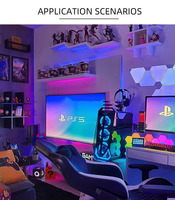 Usb TV feux arrière Smd Rgb lumière pour ordinateur bureau décor longueur 2m étanche 30LEDs 5v bande lumineuse
