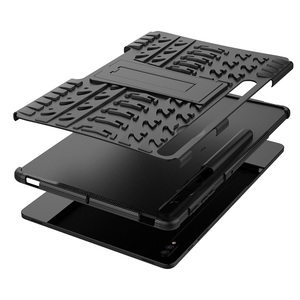 Para Samsung <span class=keywords><strong>Galaxy</strong></span> <span class=keywords><strong>Tab</strong></span> <span class=keywords><strong>S7</strong></span> Plus 12,4 "Plástico y TPU Bumper Defender Con Kickstand - Product Image 4
