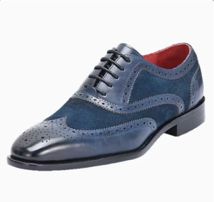 Chaussures habillées en cuir de vachette pour hommes, style brogue, pour mariage, affaires, grandes tailles, respirantes, de luxe, mode, vente en gros, chaussures formelles, usage quotidien, bureau - Product Image 3