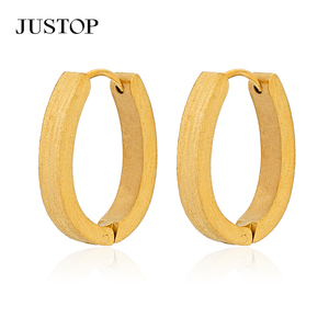 Pendientes de Aro Vintage con Forma de Corazón, Acero Inoxidable, Chapado en Oro de 18K, Resistentes al Agua, Hipoalergénicos, Joyería de Moda para Mujer - Product Image 5