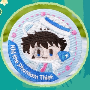 Badges en aluminium brodés <span class=keywords><strong>Detective</strong></span> <span class=keywords><strong>Conan</strong></span> - Shinichi Ran Kaito Kuroba, articles de collection de personnages, boîte mystère, 14 ans et plus, unisexe - Product Image 4