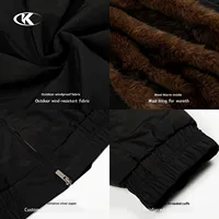 Blouson Bomber Homme YOFA Personnalisé avec Col en Fausse Fourrure, Rembourré, Coupe-Vent, Ample, Zippé, Style Rétro Décontracté, Manteau Tendance, OEM ODM