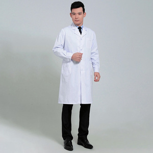Camici da Laboratorio in Misto Cotone Dobby, Uniformi da Lavoro <span class=keywords><strong>Estive</strong></span> per Infermieri e Farmacisti, Camici Lunghi da Medico per <span class=keywords><strong>Uomo</strong></span> - Product Image 2