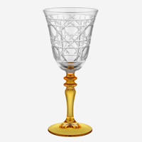 Verre à vin gobelet à pied coloré de 300 ml, design classique, gravé à la main, pour décoration de mariage