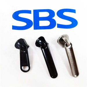 Sbs Tùy Chỉnh Dây Kéo Kéo 3 #5 #8 #10 # Răng Cao Su Dài Tấm Zip <span class=keywords><strong>Puller</strong></span> Cho Nhà Dệt May Vật Liệu Kim Loại - Product Image 2