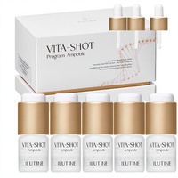 Ampoule Éclaircissante et Blanchissante à la Vitamine C Stabilisée pour un Teint Rayonnant, Formule Liquide Non Grasse pour Tous Types de Peau, Cure de 4 Semaines