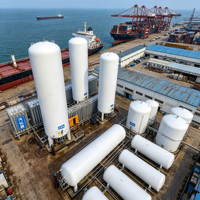 Réservoir de stockage cryogénique de GNL XUANYANG conforme à la norme ASME, 50 m, matériaux Q345R/SS30408, cuve à pression horizontale pour le remplissage de GNL