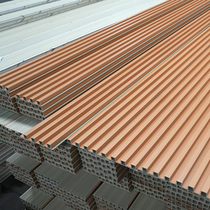 Panneaux muraux décoratifs en WPC écologiques et imperméables pour hôtels et bureaux, lambris en plastique de haute qualité - Product Image 5
