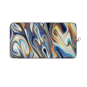 Parasol cromado para ventana de coche, sombrilla plegable de poliéster con protección UV, regalo para coche - Product Image 4