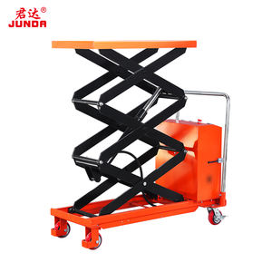 Портативный ручной гидравлический ножничный подъемник для вилочного погрузчика, 2 тонны, высота подъема 0,72-1,7 м, высота вил 80 мм, малая платформа - Product Image 5