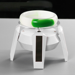 Hot Bán UFO Xoay Năng Lượng Mặt Trời Đồ Trang Sức Hiển Thị Đồng Hồ Vòng Đeo Tay Ngọc Bích Đồ Trang Sức Điện Thoại Di Động Hiển Thị Kệ Chủ - Product Image 4