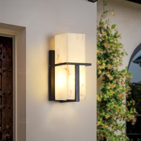 Lámpara de Pared de Acero Inoxidable Minimalista de Diseño Zhongshan, Imitación Piedra, para Exteriores, de Gran Venta