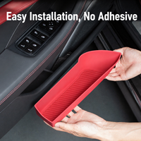 Accessoires de décoration intérieure de voiture, boîte de rangement en silicone pour fente de porte de voiture pour Porsche Panamera 2024 2025 2026