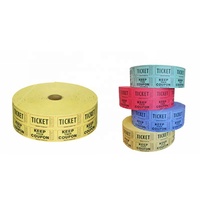 Billets de loterie anglais personnalisés en gros (papier 180g) pour machines de jeu de récompense d'arcade