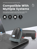Lecteur de codes-barres sans fil longue portée XB-D15RB Syble, Android 1D 2D USB, lecteur de codes QR