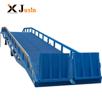 Rampe de quai hydraulique mobile 10-12T, rampe de chargement de conteneurs robuste, pont de déchargement mobile pour chariots élévateurs en entrepôt