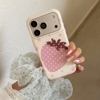 Coque de téléphone IMD Fraise Ins personnalisable pour iPhone 18 Pro, 18 Pro Max, 17, 17 Pro, 17 Pro Max, 16, 16 Pro Max, 15, 15 Pro, 15 Pro Max, 14 Pro Max, 14 Pro, 14, 13