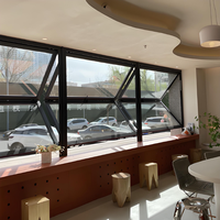 Porte pliante verticale en aluminium et fenêtre à pousser Fenêtres en aluminium Fenêtre pliante verticale
