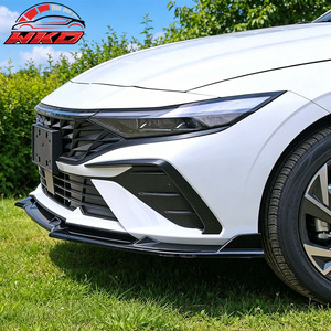 เหมาะสำหรับ Hyundai Elantra 2024-2026 ชุดแต่งกันชนหน้าสไตล์ IKON สีดำเงา - Product Image 2