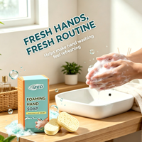 Tablettes de savon pour les mains solides et effervescentes, écologiques, lavage des mains naturel, recharge pour distributeurs rechargeables