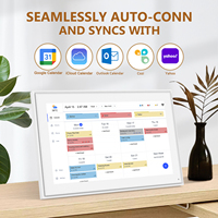 Calendario Digital Inteligente de 15.6 Pulgadas con WiFi, Pantalla Táctil Full HD, Interactivo, para Montar en la Pared, Tabla de Tareas Familiares, Pantalla de Horarios para el Hogar