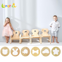 Table et chaise Montessori pour enfants de haute qualité 100% design d'ours moderne en bois massif pour le salon
