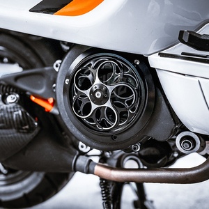 ฝาครอบป้องกันหม้อน้ำสำหรับรถจักรยานยนต์150 Vespa Sprint Primavera อลูมิเนียม CNC ที่ครอบพัดลมระบายความร้อนเครื่องยนต์แบบหมุนได้ - Product Image 2