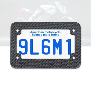Cadre de plaque d'immatriculation de moto standard américain, vente en gros de cadres de plaque d'immatriculation de moto personnalisés en fibre de carbone - Product Image 2