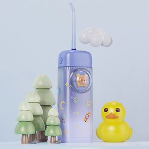 Hydropulseur Rétractable pour Enfants Motif Ours Violet / Lapin Rose, Modes Doux pour <span class=keywords><strong>Dents</strong></span> et Gencives Sensibles - Product Image 2