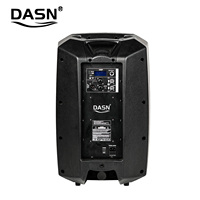 Système de sonorisation actif professionnel DASN SCK15DC 15 pouces 2 voies 500W RMS DSP en plastique pleine fréquence pour DJ, scène, maison, audio
