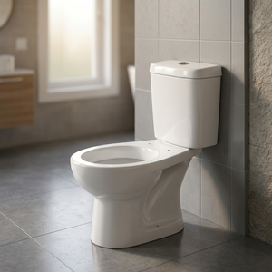 Wholesale Italian Style Floor Mounted Two Piece Ceramic WC Toilet Dual Flush Glossy White Bathroom Sanitary Ware - Product Image 1