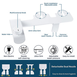 Женское чистое туалетное биде с двойным соплом - Product Image 2