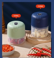 Pembuat Pasta Bawang Putih Elektrik Nirkabel Terlaris untuk Penggunaan di Rumah, Mesin Pengolah Makanan Mini Multifungsi, Mesin Pure Bawang Putih