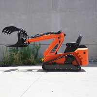 Mini-chargeuse compacte diesel chinoise avec moteur et pompe, capacité de 300 kg, équipement de construction robuste et compact