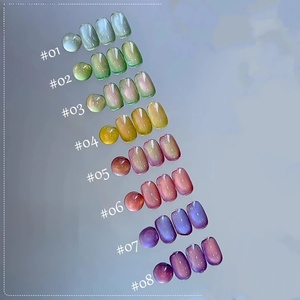 Spring And Summer Colorful Fruit Series Cat Eye <b>Gel</b> <b>Nail</b> Polish New Ice Transparent Whitening Glass Beads <b>Nail</b> Art - Product Image 2