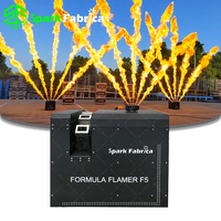 SF-F5 Vaporisateur imperméable 8-10M Cinq têtes Machine à flammes de feu Formule Flamer avec réservoir de carburant de 34L et 2200W pour effet de scène en extérieur
