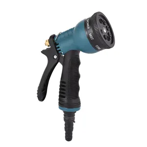 Factory good quality 8 models plastic cheap PP PVC soft Car Wash Sprayer High Pressure Garden multi-functional Water Spray Gun