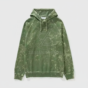 Sweat à capuche coupe classique avec finition délavée à l'acide Basics Sweat à capuche léger délavé à l'acide pour hommes avec une sensation douce - Product Image 1