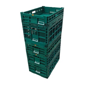 Keranjang penyimpanan dilipat plastik pergantian sayuran Supermarket 600*400*220mm - Product Image 3