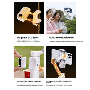 Stabilisateur de cardan 3 axes <span class=keywords><strong>Hohem</strong></span> pour iSteady V3, enregistrement vidéo pour smartphone, suivi automatique magnétique IA pour iPhone, pour Vlog et diffusion en direct - Product Image 3