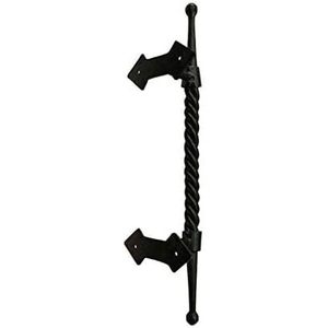 Poignée de porte ambidextre à commande tactile, forgée à la main, revêtement poudré noir, style industriel, pour chambre, hôtel, centre commercial - Coshik Exports - Product Image 5