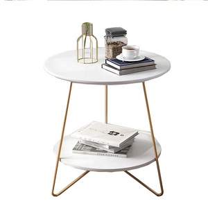 Mesa de centro de lado redondo moderna personalizada para sala de estar, Económico - Product Image 1