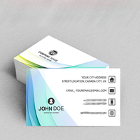 Carte de visite personnalisée en papier, carte de visite personnalisée avec son propre Logo