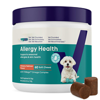 Complément anti-démangeaisons pour chiens OEM Dog Allergy Soft Chew avec oméga-3 et probiotiques, soulagement ciblé des démangeaisons pour animaux de compagnie