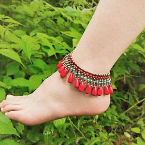 2024 नई बोहेमियन शैली भारतीय समुद्र तट के किनारे अर्ध-कीमती पत्थर बूंदों के साथ हाथ से बुना हुआ - Product Image 3