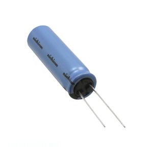 ตัวเก็บประจุผ่านรูผ่านทางรัศมี2200 uF 20% 35V ตัวเก็บประจุ2200 UF ฝาครอบ UKA1V222MHD สารส้ม - Product Image 1