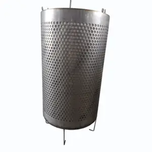 Cylindrical Stainless Steel 304 Perforated PipeStainless Steel Wire Mesh Filter Tubestainless steel perforated pipe