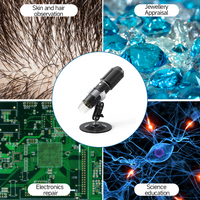 Dearsee HD 1080P WiFi Microscope Numérique 50X-1600X pour Android, IOS, Inspection de Peau, Follicules Capillaires, PCB, Camerax